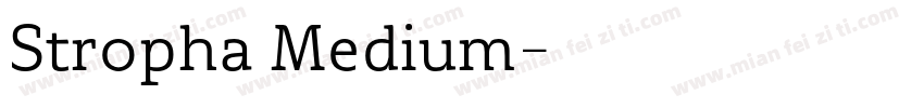 Stropha Medium字体转换